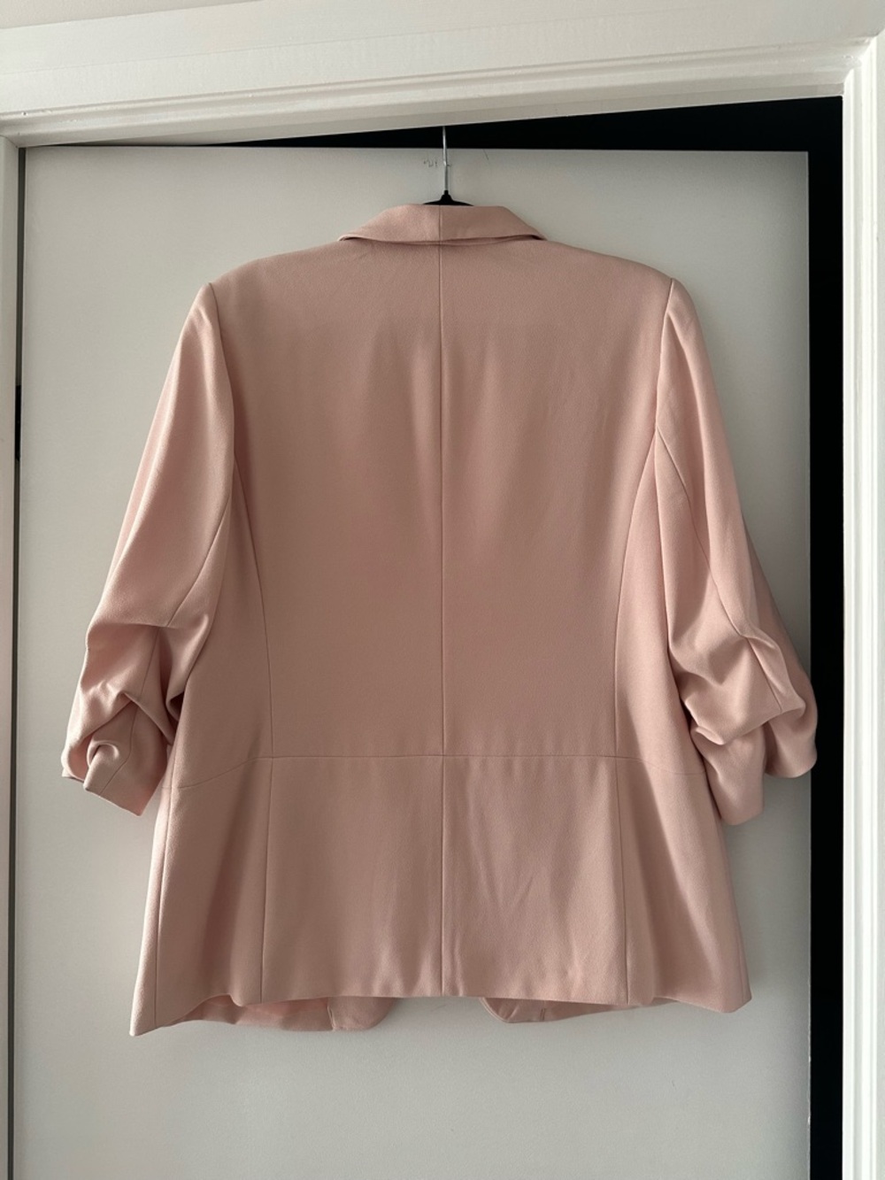 Blush Pink Open-Front Blazer Jacket - Picture 2 of 4